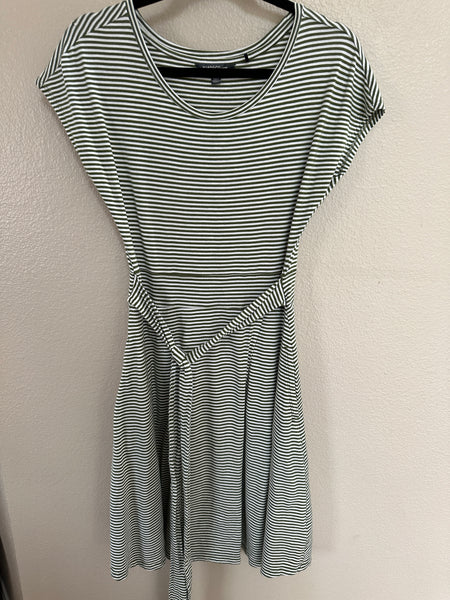 Toad & Co Green Striped Dress