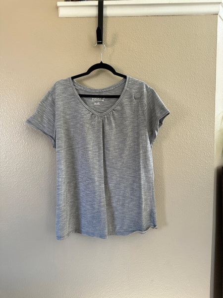 Hanes Women's Gray Short Sleeve Shirt