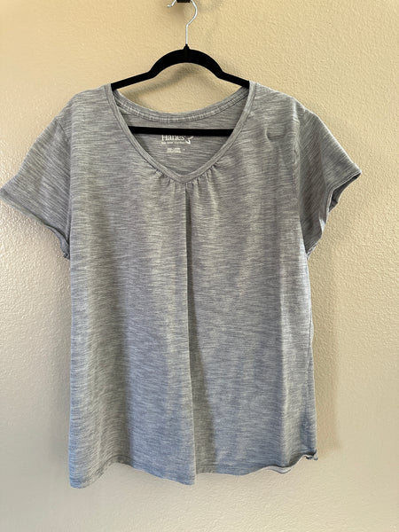 Hanes Women's Gray Short Sleeve Shirt