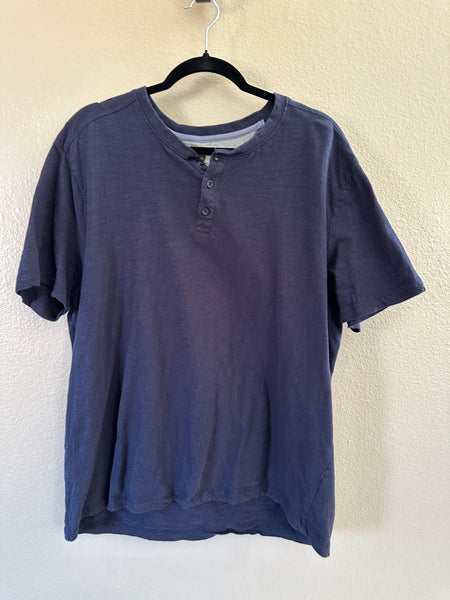 Luke & Dutch Men's Blue Short Sleeve Shirt