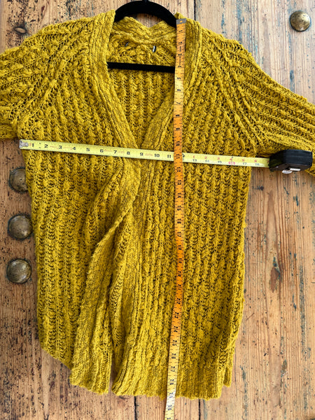 Chunky Mustard Yellow Cardigan