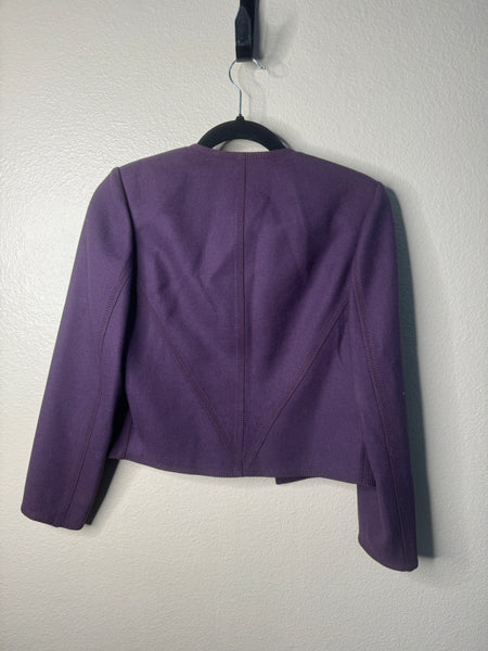 Vintage Louis Feraud Women's Purple Blazer