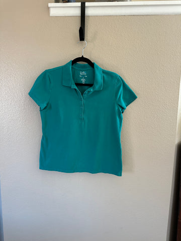 Croft & Barrow Women's Green Short Sleeve Polo