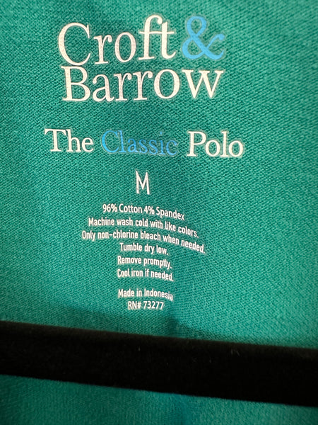 Croft & Barrow Women's Green Short Sleeve Polo