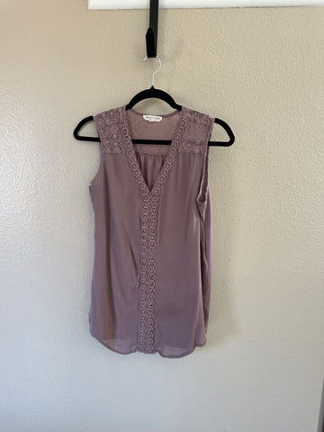 Parallel Skies Purple Sleeveless Blouse