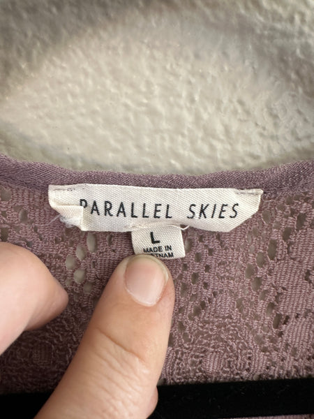 Parallel Skies Purple Sleeveless Blouse