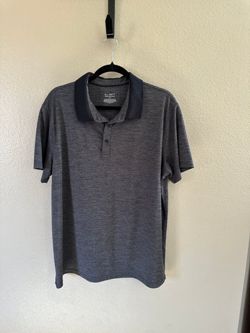 Apt 9 Men's Gray Short Sleeve Polo