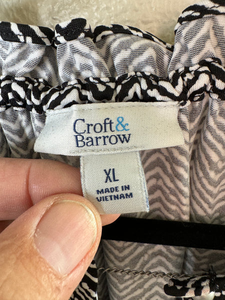 Croft & Barrow Women's Black Blouse