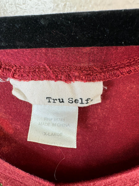 Tru Self Women's Red Blouse