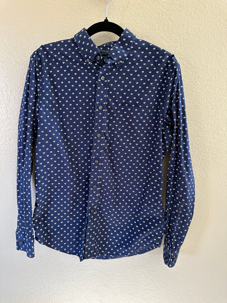 Banana Republic Men's Blue Long Sleeve Dress Shirt