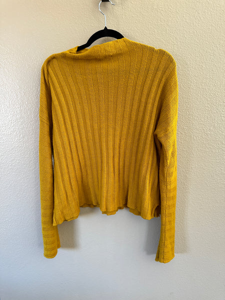 BP Women's Yellow Long Sleeve Sweater