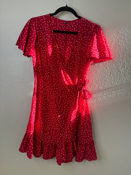 Women's Red Polka Dot Dress