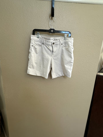 Sonoma White Boyfriend Shorts-small stain