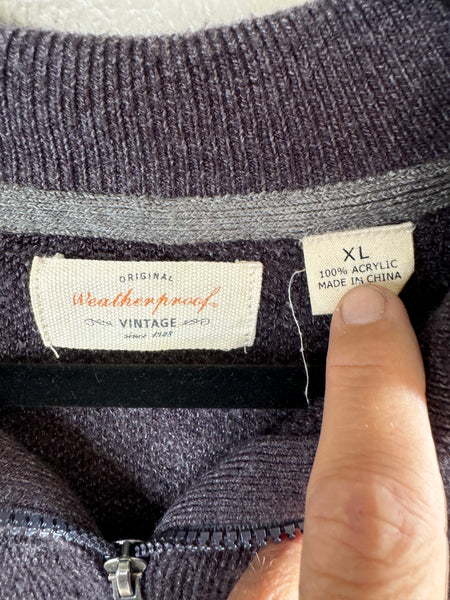 Original Weatherproof Men's Gray Sweater