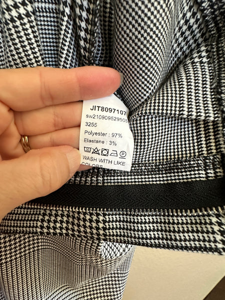 Shein Black/White Plaid Dress Pants