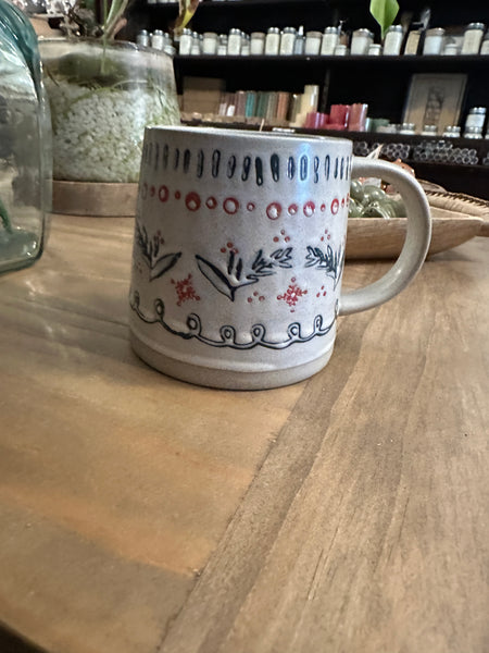 16 oz. Hand-Stamped Stoneware Mug