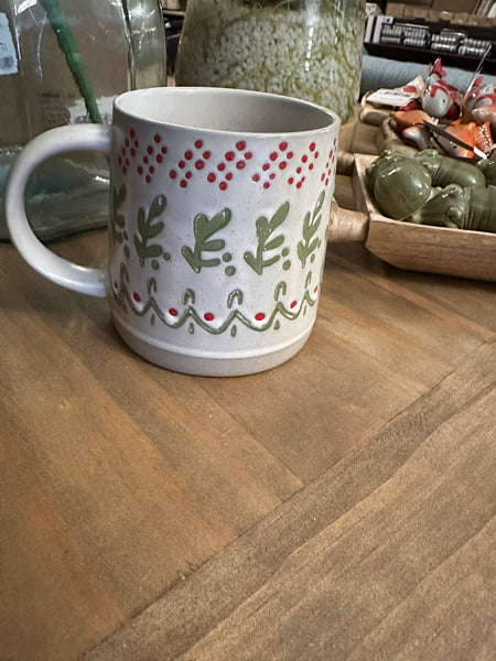 16 oz. Hand-Stamped Stoneware Mug