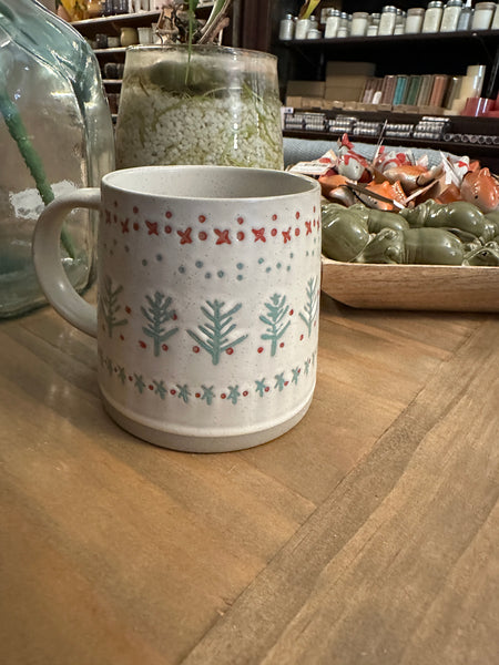 16 oz. Hand-Stamped Stoneware Mug