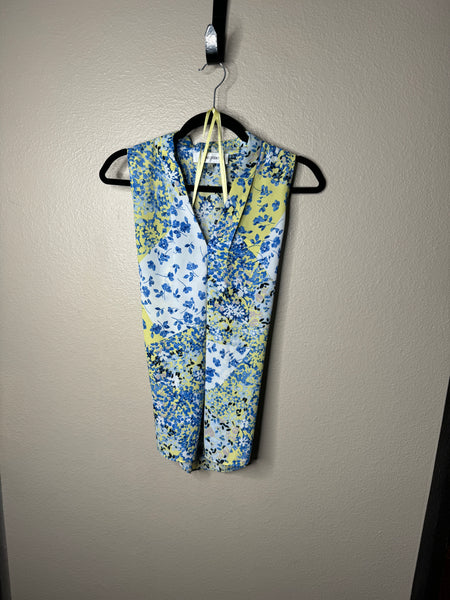 Jones Studio Women's Blue Floral Blouse