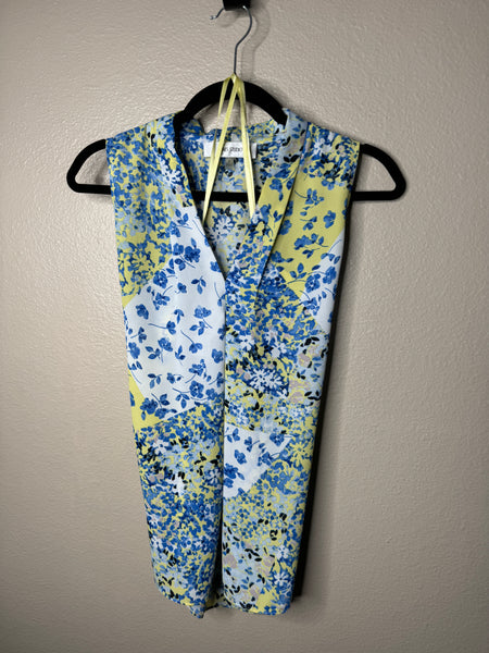 Jones Studio Women's Blue Floral Blouse