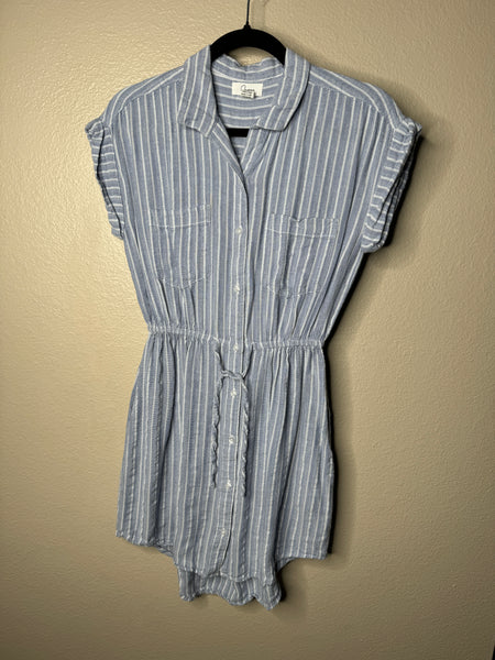 Japna Women's Blue Striped Dress