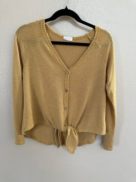 Sienna Sky Yellow Long Sleeve Top