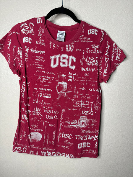 Creative Apparel Women's Red USC Shirt