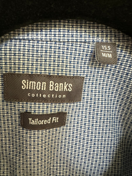 Simon Banks Tailored Fit Long Sleeve Dress Shirt