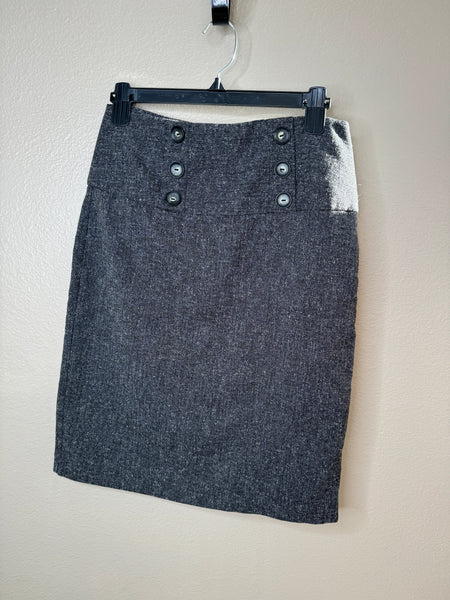 BCX Women's Gray & Black Skirt