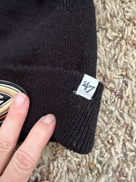 47 Anaheim Ducks Black Beanie