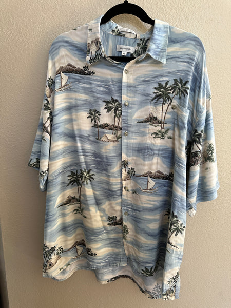 Pierre Cardin Men's Hawaiian Shirt