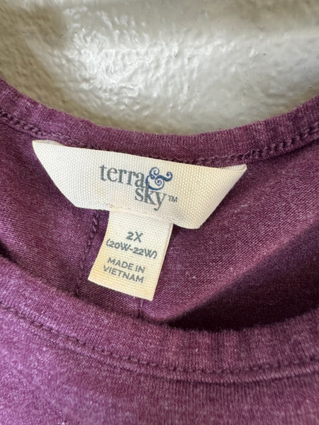 Terra & Sky Women's Purple Blouse