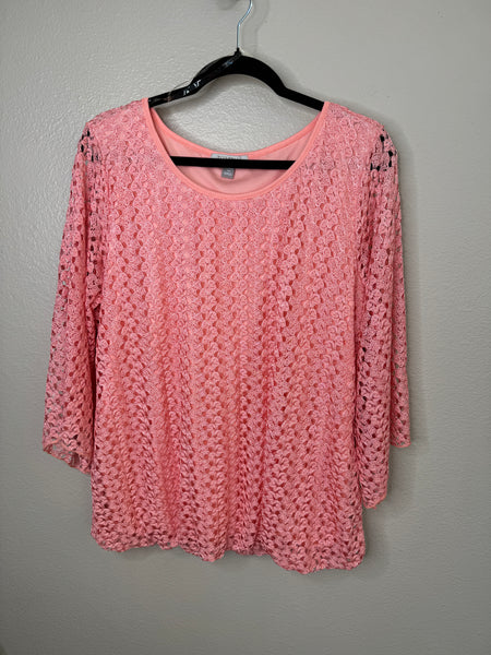 Roz & Ali Women's Pink Blouse