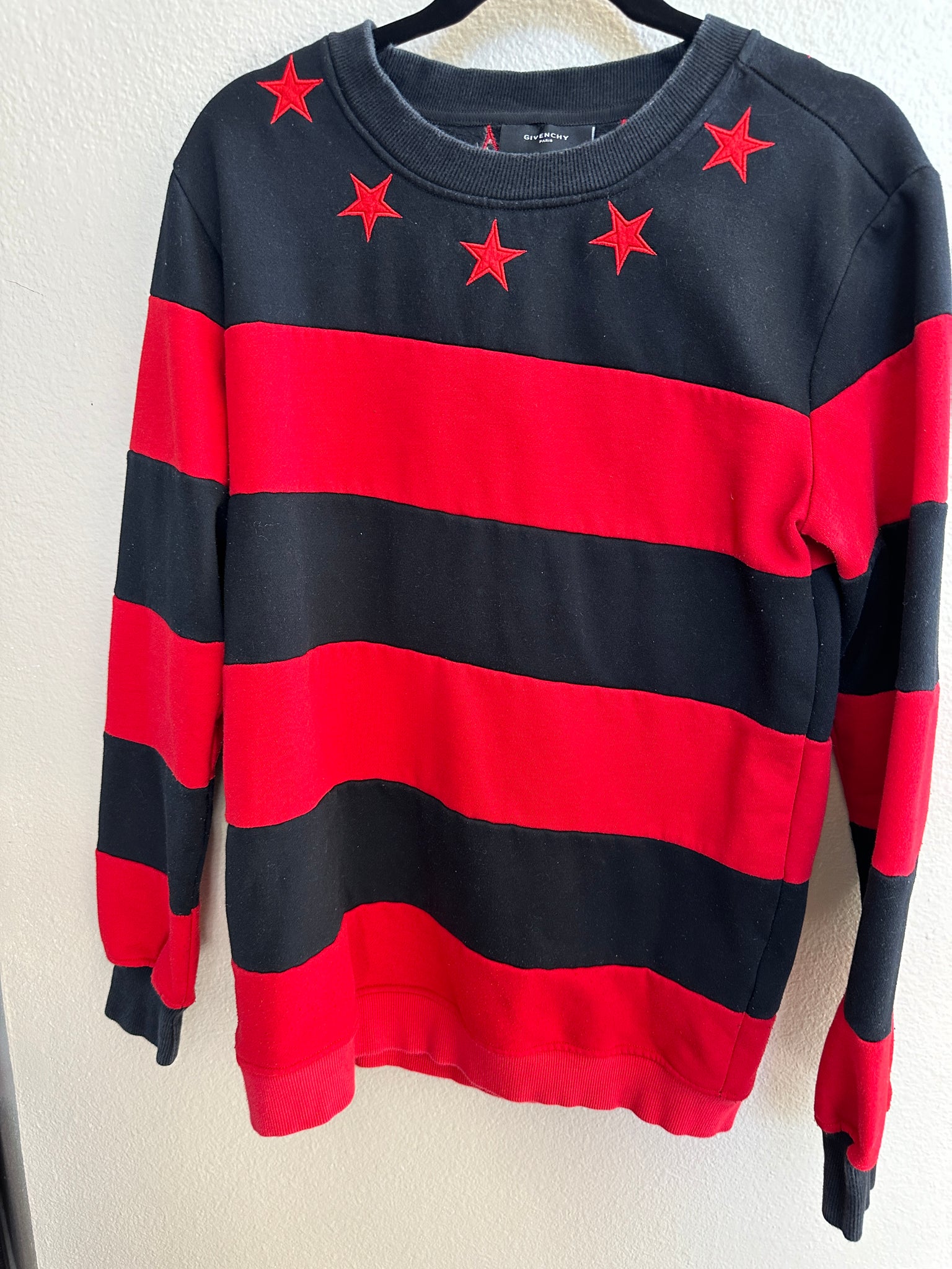 Givenchy Red and Black Sweatshirt