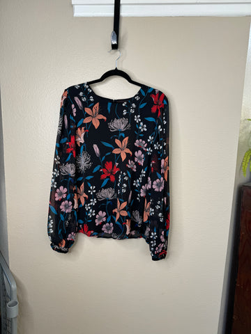 Who What Wear Women's Black Blouse