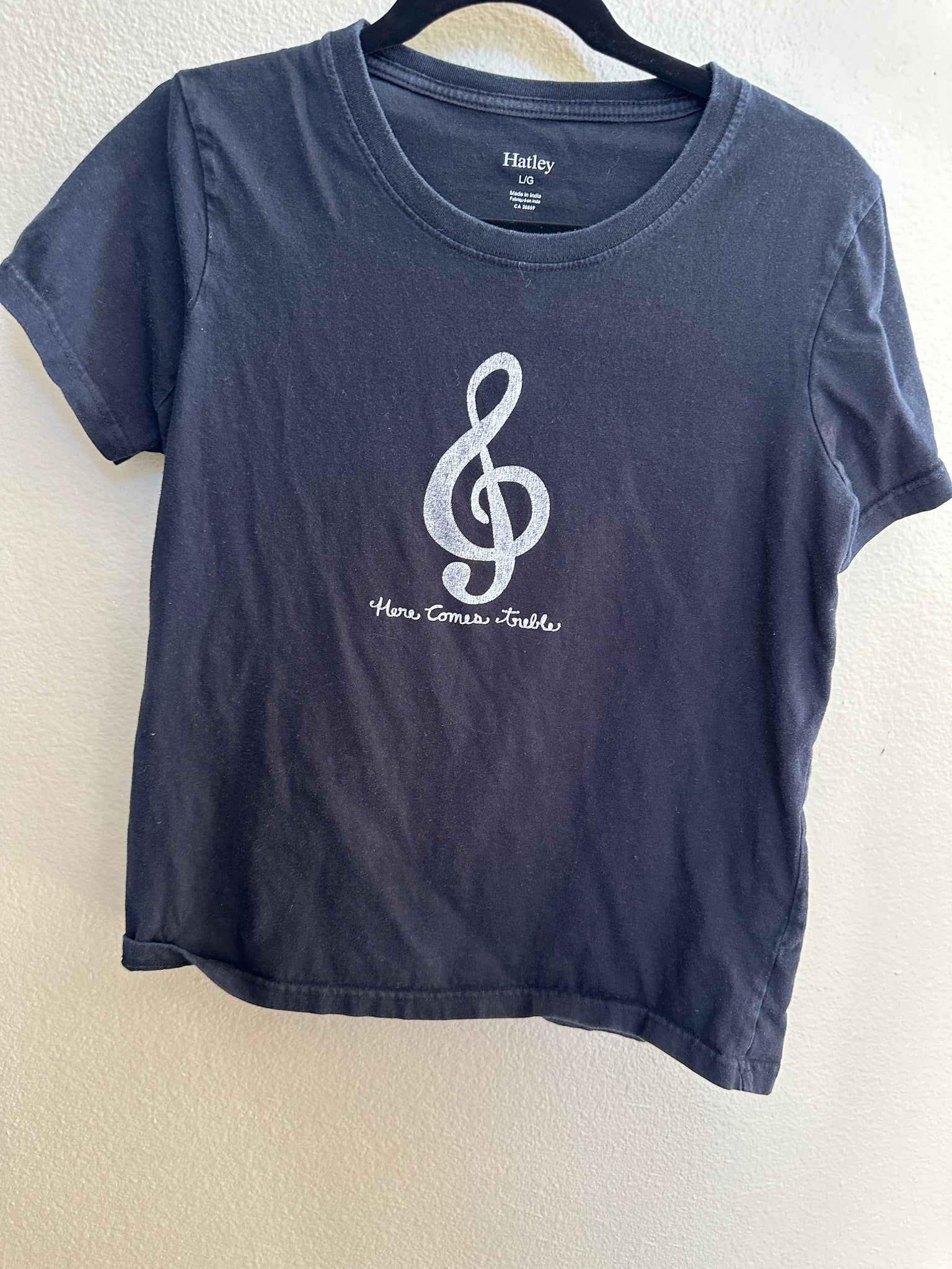 Hatley Here Comes Treble Black T-Shirt