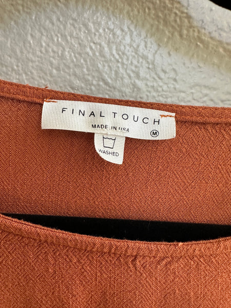 Final Touch Rust Blouse