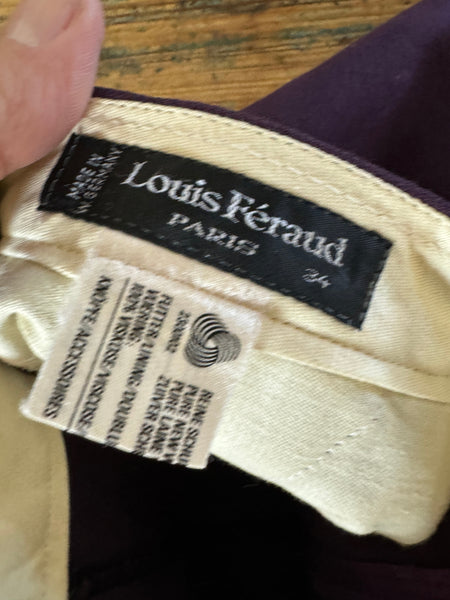 Vintage Louis Feraud Women's Purple Dress Pants