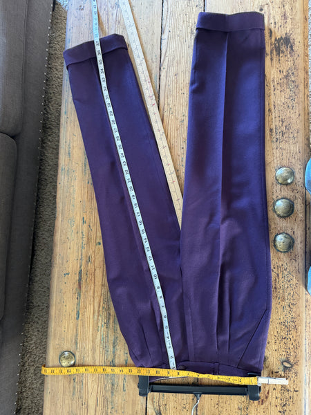 Vintage Louis Feraud Women's Purple Dress Pants