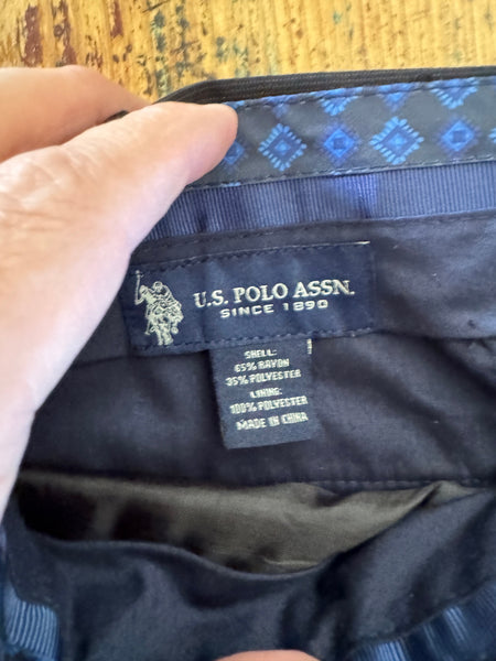 US Polo Men's Black Pants