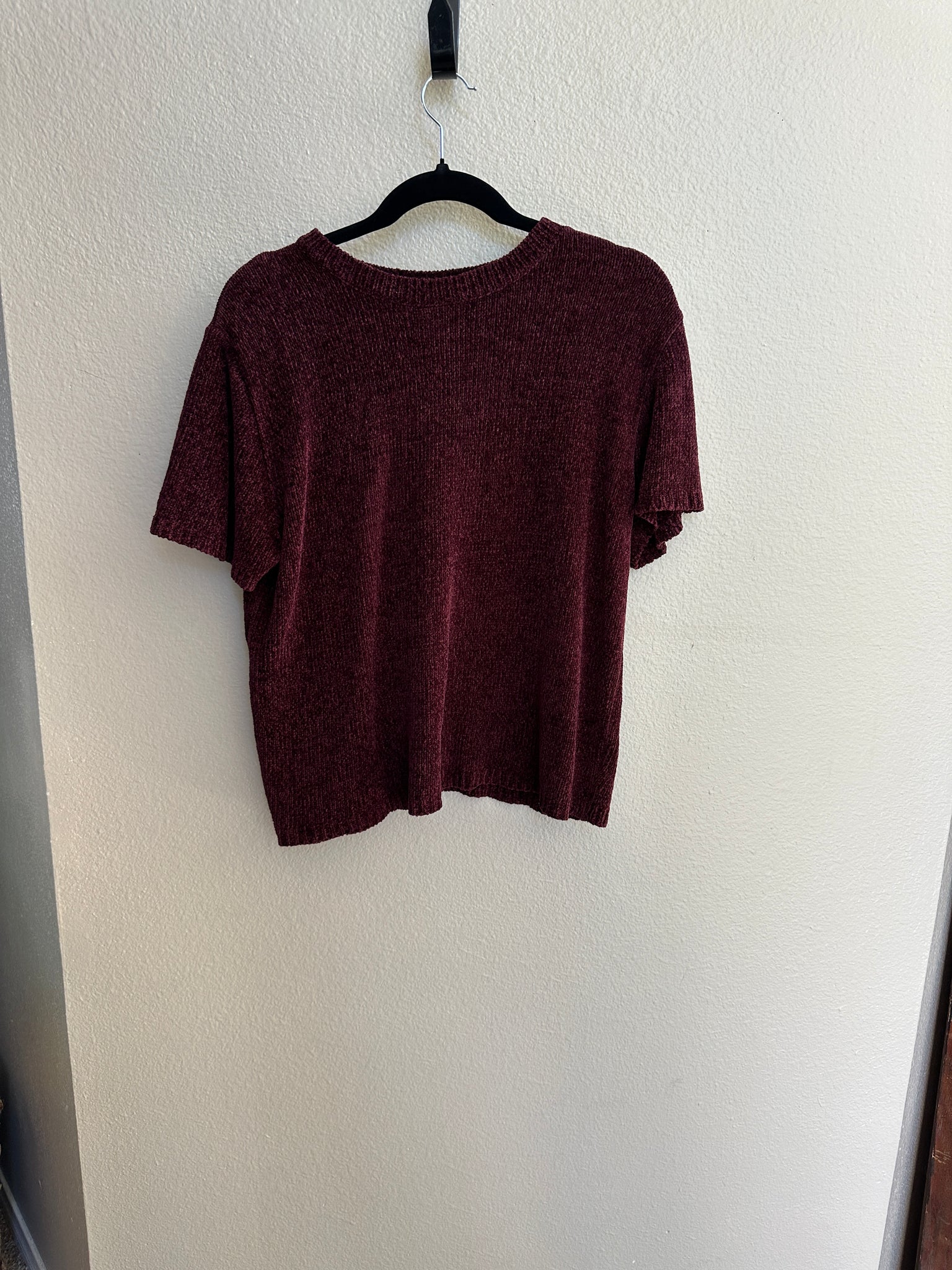 Baxter Wells Red Short Sleeve Sweater