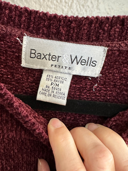 Baxter Wells Red Short Sleeve Sweater