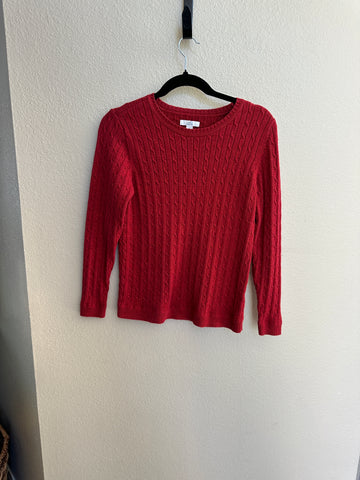 Croft & Barrow Red Long Sleeve Sweater