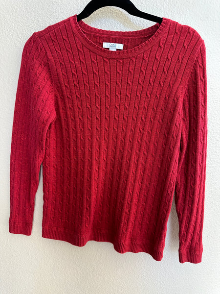 Croft & Barrow Red Long Sleeve Sweater