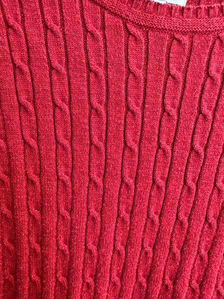 Croft & Barrow Red Long Sleeve Sweater