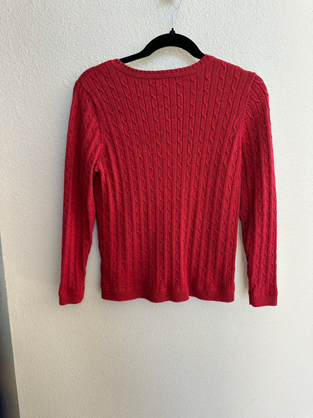 Croft & Barrow Red Long Sleeve Sweater