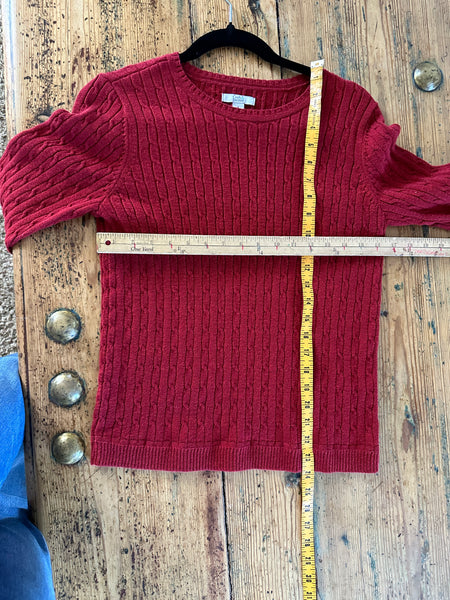 Croft & Barrow Red Long Sleeve Sweater