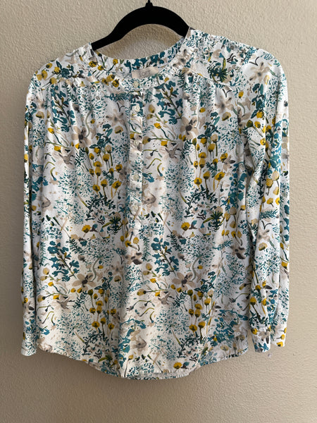 Loft Long Sleeve Floral Blouse