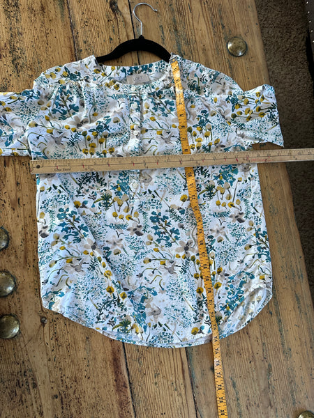 Loft Long Sleeve Floral Blouse