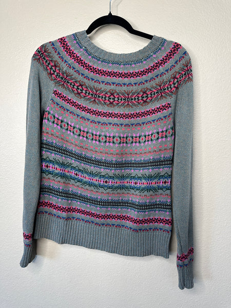 Vintage Chaps Women's Gray Sweater